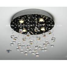 Lampe de plafond en cristal décoratif moderne en acier inoxydable K9